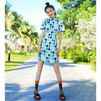 Bone erosion cheongsam young girl 2021 new new improved version of the dress short sexy fashion summer