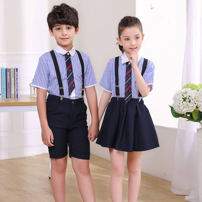 Youth has you 2 costumes kindergarten graduation photo class uniform school uniform baby bag pants dress dance dress summer dress girl