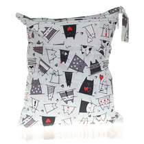 30*36cm double zipper animal graphic diaper bag Baby stroller hanging bag Hanging bag Waterproof wet and dry separation