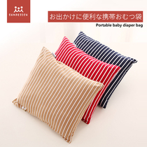 Cross-border e-commerce source Cotton diaper bag diaper bag Mommy bag storage design 30*36cm stroller can be hung