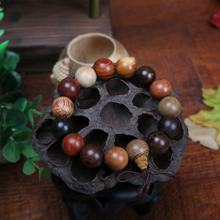 Sandalwood Fragrant Wood Precious Pearl Buddha Beads Handstring Men's Wrist Handmade Female Accessories Foechu