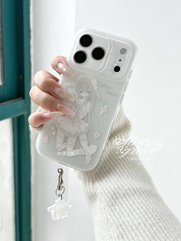 【Unnamed Angel】Shimuku Xiaojue Original Double-Layer Imd Fine Hole Texture Sand Arc Edge Phone Case