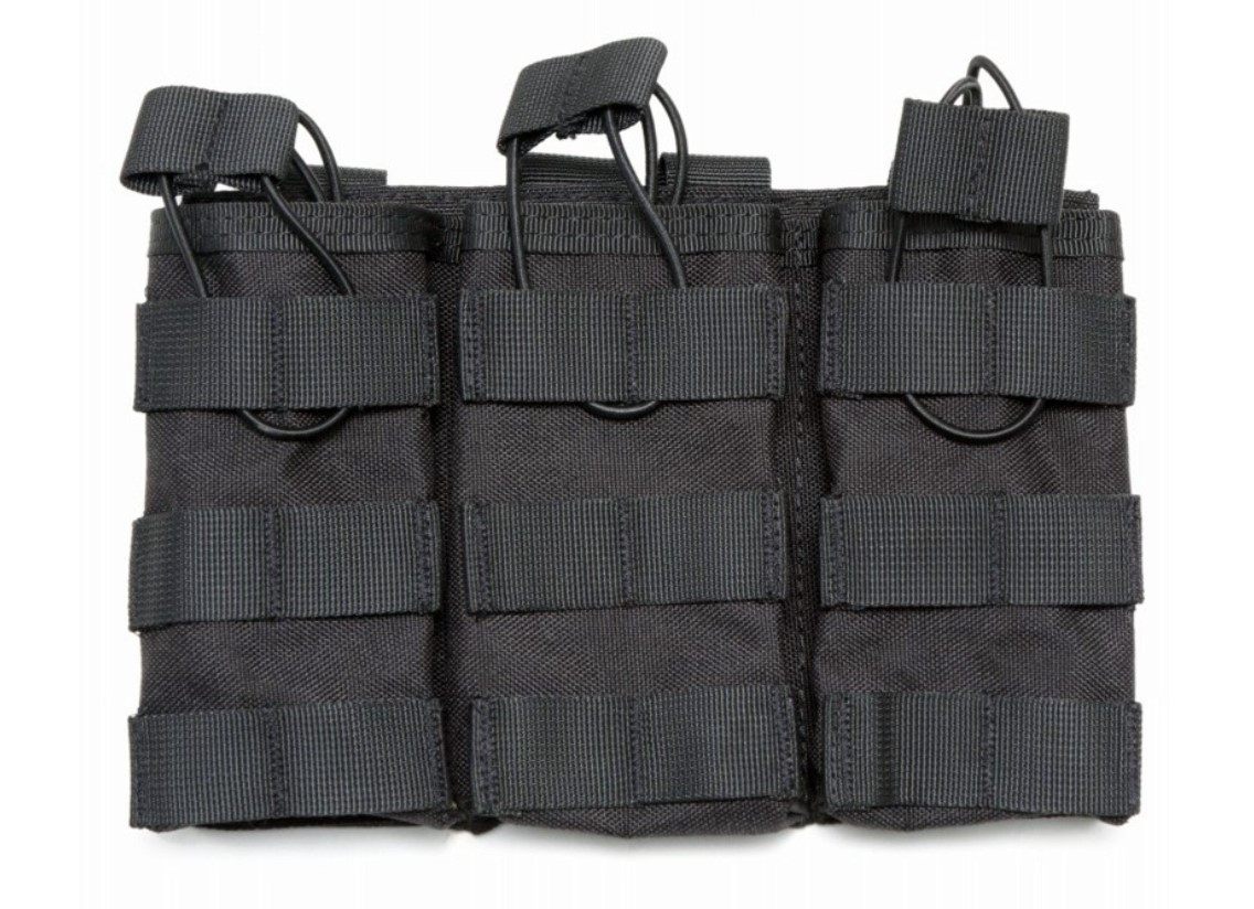 Outdoor camouflage tactical accessory bag three pairs of single M4 clip 5 56 universal waist vest hanging bag molle loading