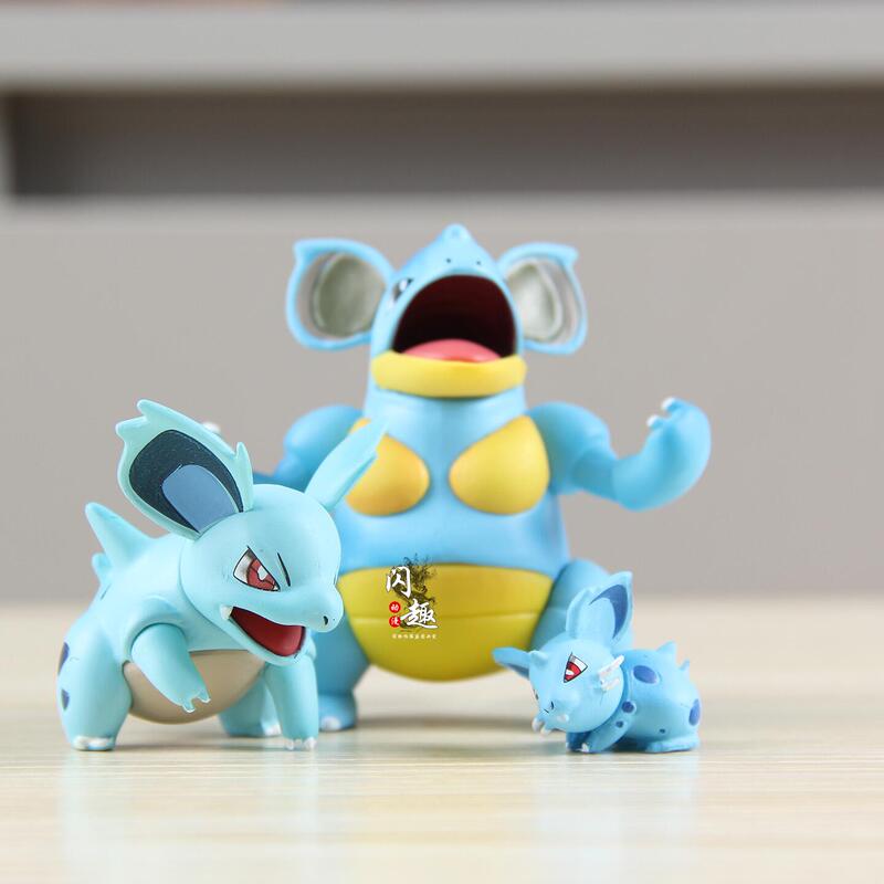Elf Pet Pocket Magical Two-Dimensional Nido King Evolution Set Figure Model Anime Peripheral Gift