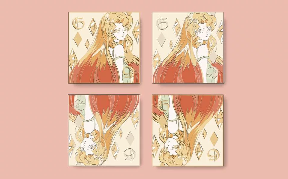 [Spot] Корейский матрос Sailor Moon Водяной Bingyue Маленький кролик Moon Bunny металлический знак