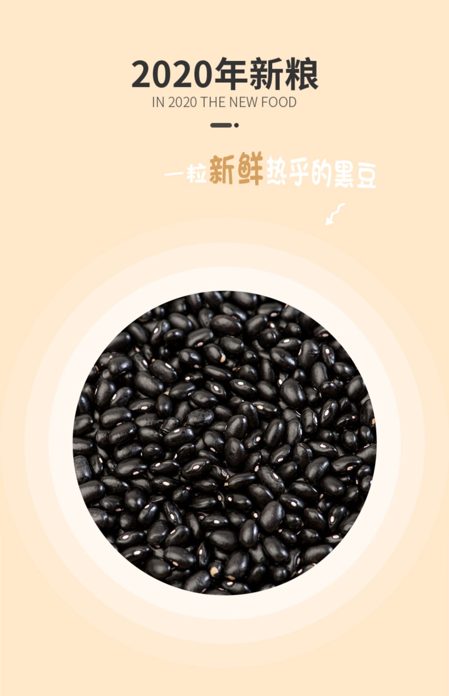 【太白黑土】农家自产绿心黑豆1kg