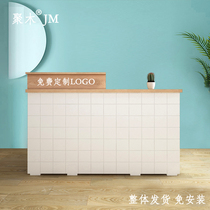 Nordic simple modern cashier ins net celebrity bar Clothing store Milk tea shop small cabinet front desk