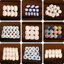 Cricket cricket black worm oil gourd worm blue edge pure white clam shell feeding meal plate tank utensils Jingdezhen firing