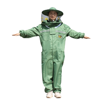 A complete set of breathable bee-proof clothing a complete set of bee clothes one-piece bee clothing beekeeping hat breathable anti-sting beekeeping suit