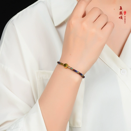 真安顺 Модный синий оригинальный дизайнерский браслет для влюбленных, в западном стиле
