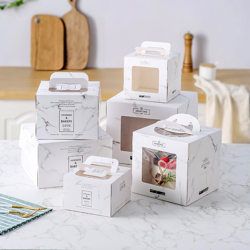 4 inch four inch cake box plus height 6 inch six inch cake box handheld 8 inch eight inch birthday cake box contains tray