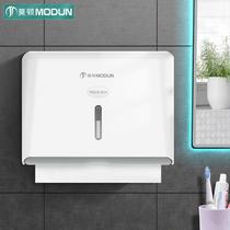 Morton bathroom plastic paper towel box tissue box bathroom hygiene paper towel box toilet paper towel holder can be punched-free