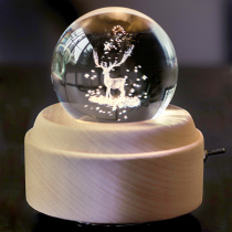 diy crystal ball elk Music Box Music Box Music Box girl birthday friend wedding wedding gift for girlfriends children