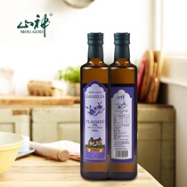 Mountain God Linseed Oil 248ml First-class Pressed Vegetable Oil Small Bottle Cool Mix Cooking Oil Suitable for baby pregnant women