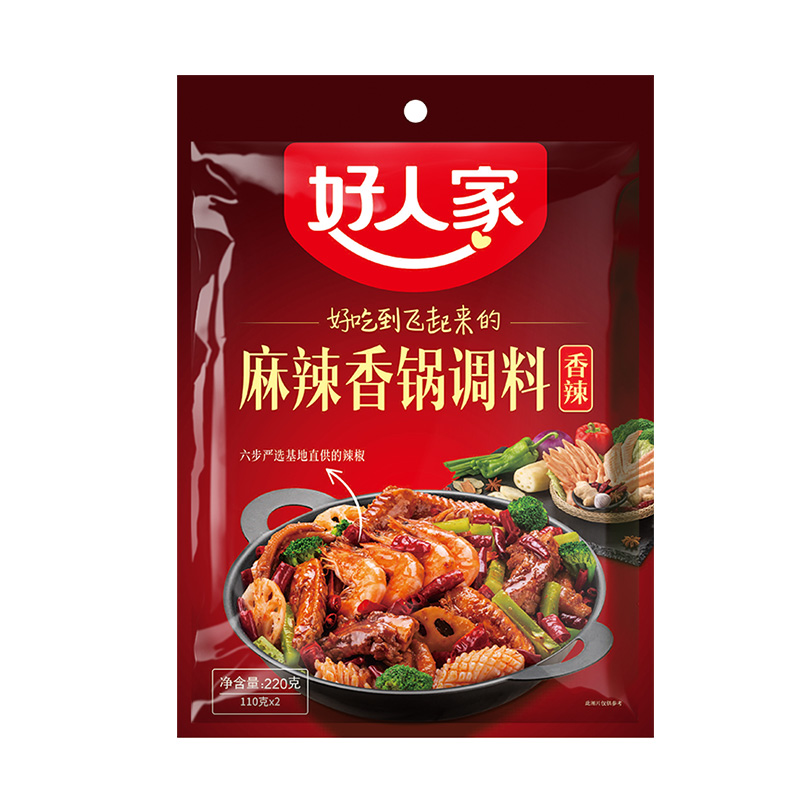 好人家 麻辣香锅调料 220g 天猫优惠券折后￥12.8包邮（￥14.8-2）香辣、微辣等可选