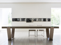 Nordic solid wood conference table minimalist desk large long table personality Workbench advanced negotiation table training table