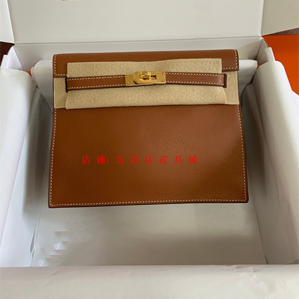 Kelly Bag Danse Dance Bag Women's Hand-Stitched Wax Thread Backpack Evercolor Leather Single Shoulder Crossbody Waist Bag