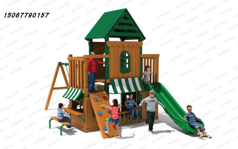 Large-scale amusement facilities in Huadong Wooden Slide Park Community