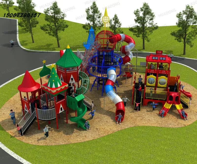 Kindergarten amusement outdoor large slide water park East China slide real estate community park amusement equipment