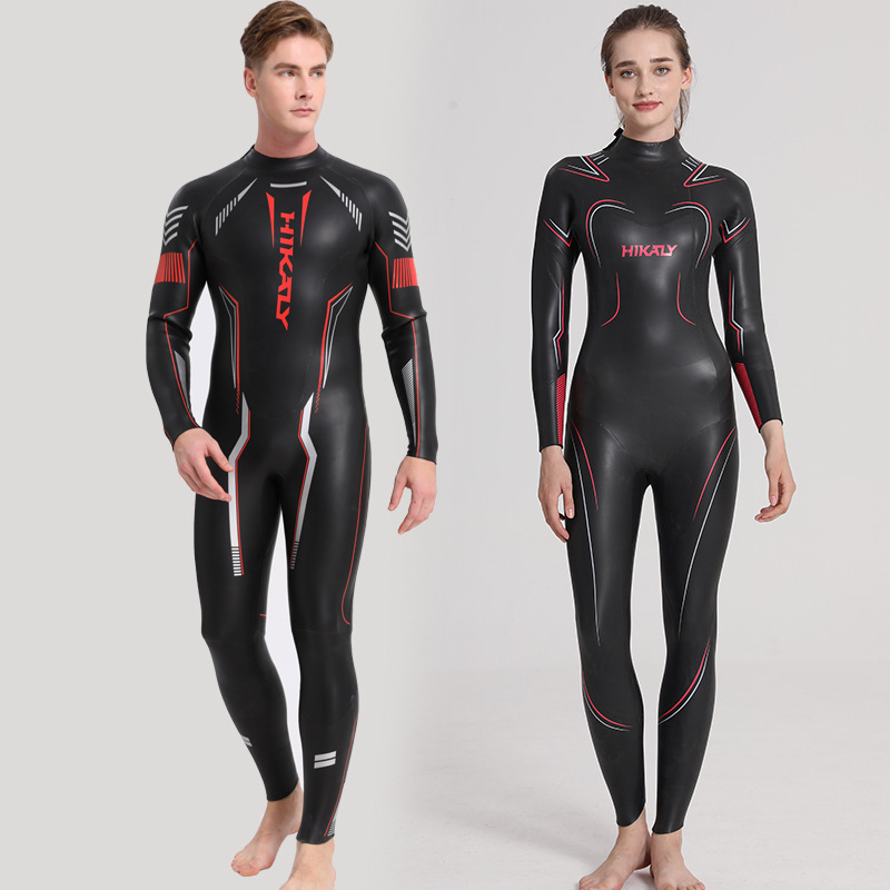 Professional Diving Suit, Triathlon Light Skin Surfing Suit, Warm, Men's Sun Protection and Waterproof 3mm Neoprene Suit