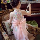 Летнее платье, юбка, летняя одежда, детский милый наряд маленькой принцессы, платье-комбинация, популярно в интернете