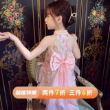 Летнее платье, юбка, летняя одежда, детский милый наряд маленькой принцессы, платье-комбинация, популярно в интернете