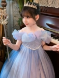 Наряд маленькой принцессы, летняя одежда, юбка на девочку, вечернее платье, в западном стиле, из фатина