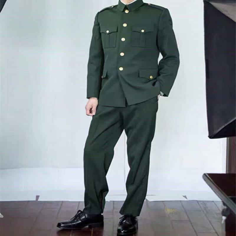 Second hand winter Zhongshan clothing single blouses for men's bronzed business winter clothing suit Performance Costume Labor workwear-Taobao