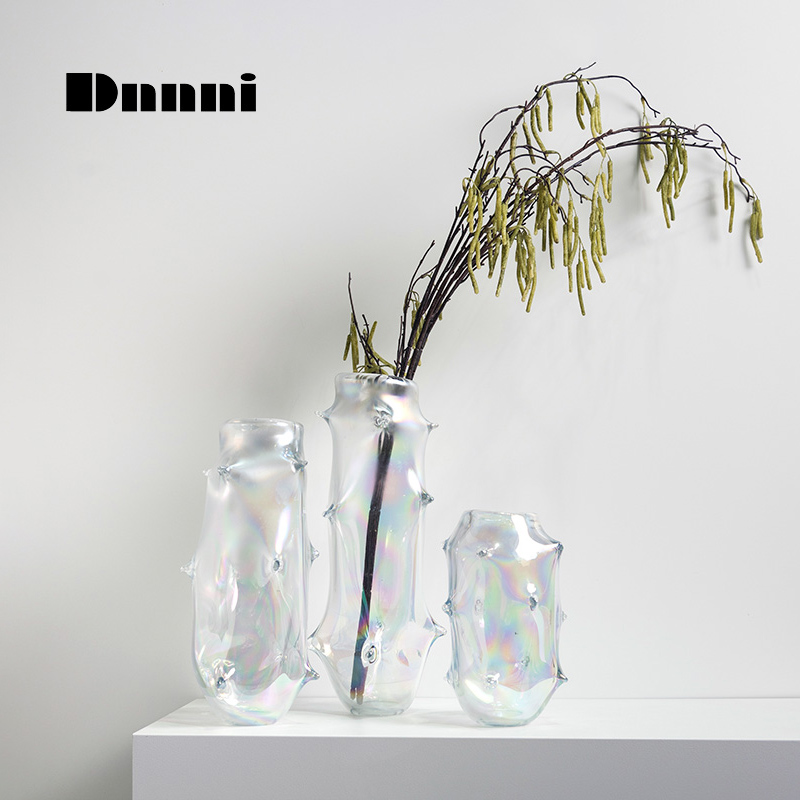 Dnnni V colour glazed bottle Nordic minimalist modern home decent board room Villa Clubhouse Hotel Vase Pendulum