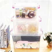 kệ để đồ trang điểm Hàng ngày cần thiết cấp thực phẩm hộp lưu trữ nhiều màu hộp hoàn thiện Hộp nhựa A454 có nắp hộp lưu trữ di động - Trang chủ hop nhua