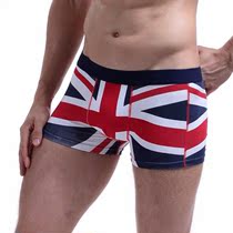 SEOBEAN Mens UK Flag Cotton Uerwear Boxers Man Intimates