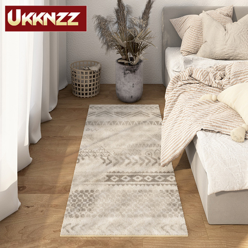 Carpet Bedroom Bedside Blanket Living Room Home Whole Paving Moroccan Stripe Floating Window Mat Washable Easy To Handle Bed Front Blanket