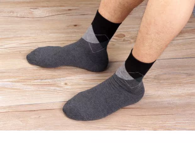 Vớ Hàn Quốc vớ nam mùa thu và mùa đông vớ nam gió Anh hình kim cương kinh doanh vớ cotton vớ cotton vớ vớ lười
