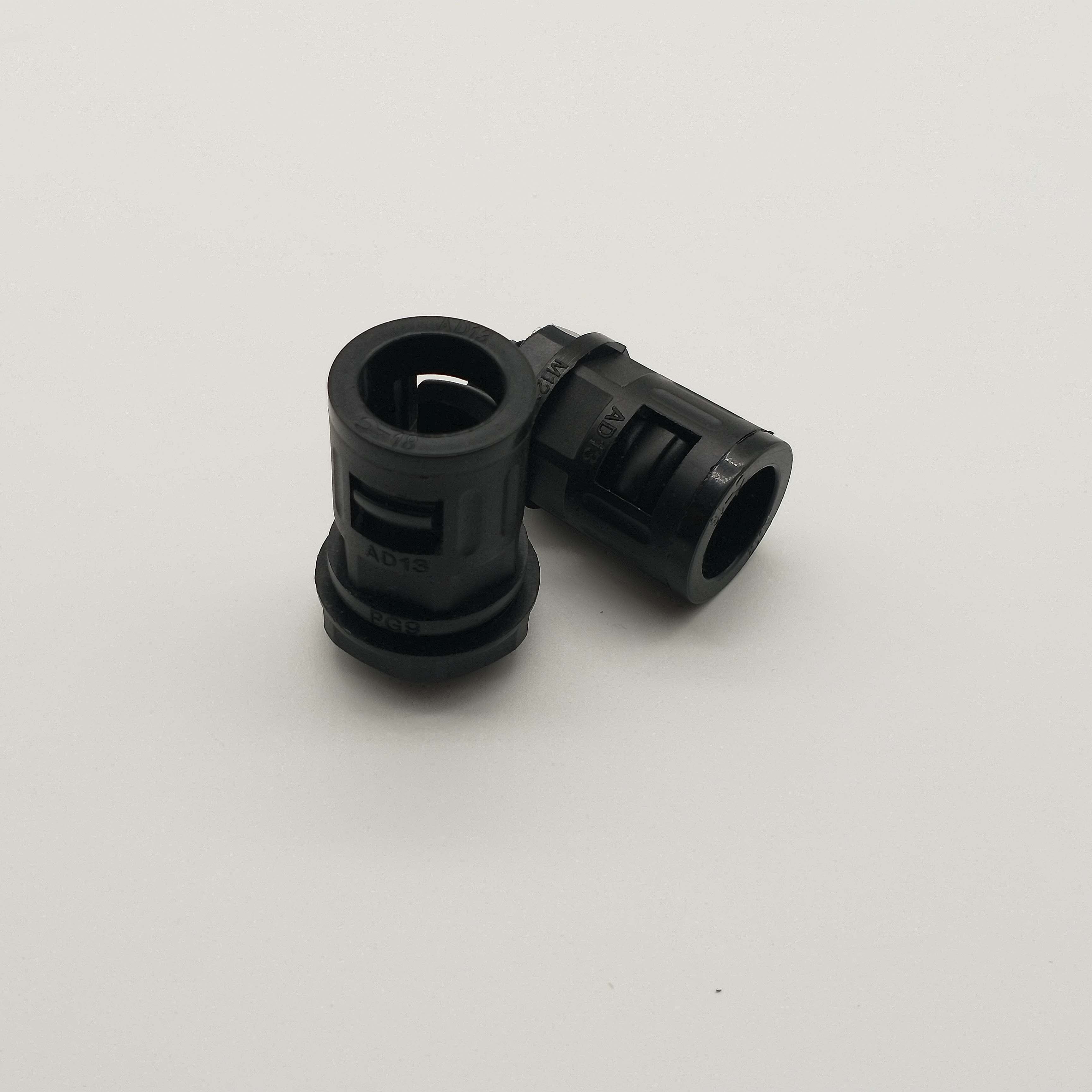 Eco-friendly AD13 M20X1 5 Bellows connector Nylon Hose connector AD13 M18X1 5 right angle