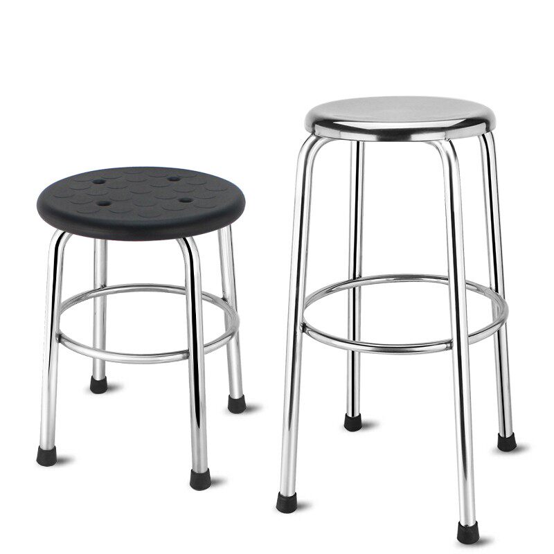 Thicken all stainless steel stools 304 Home High bar Tables Assembly Line Factory Workshop Experiment Little Short Stool Sub Round Bench