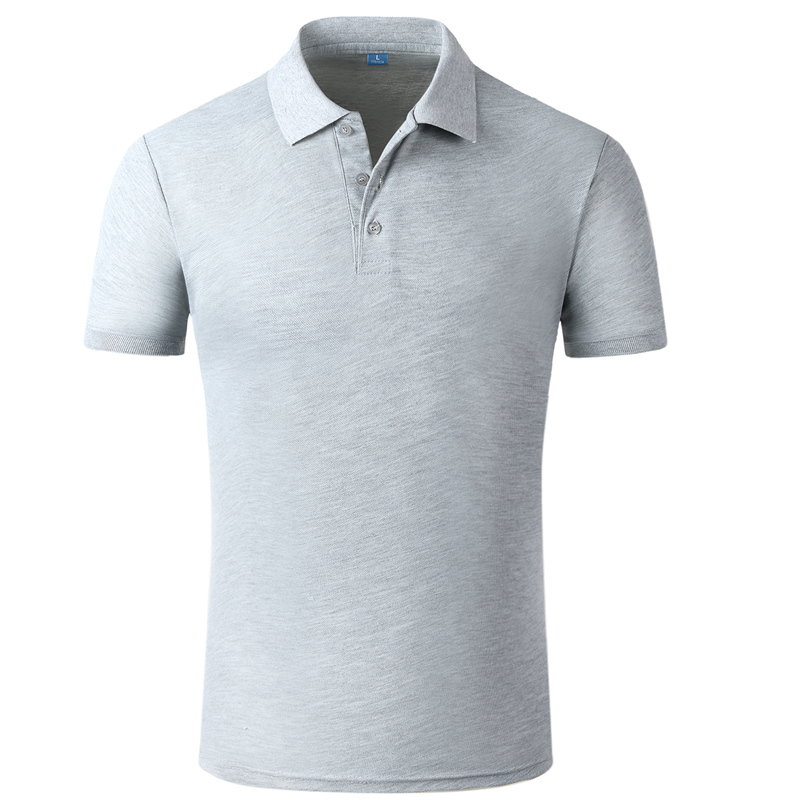 Summer thin silk cotton overalls men's printed advertising POLO shirt custom logo team short-sleeved T-shirt half-sleeve