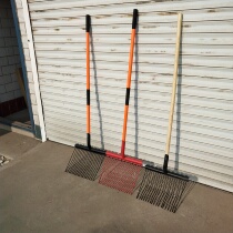 Fork agricultural horse dung fork grass wood handle cow dung steel fork dung fork tool shovel large iron fork forage