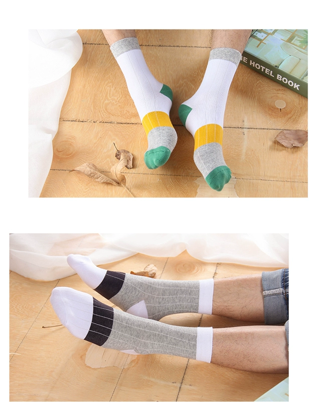 5 đôi vớ cotton ở vớ nam vớ mùa xuân và mùa thu mùa đông vớ nam vớ vớ cotton nam