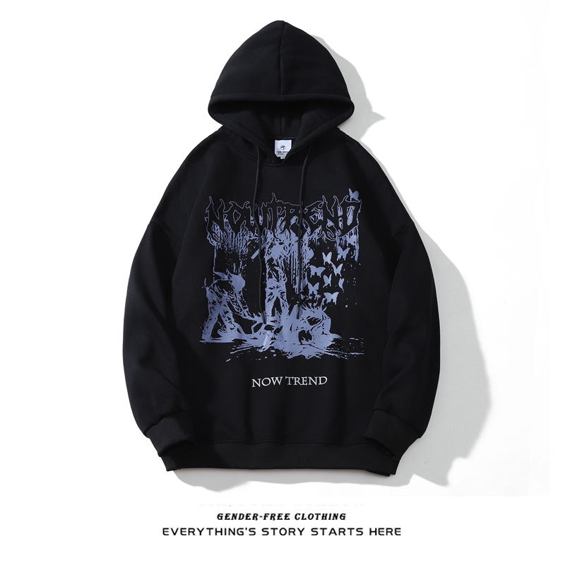 Cashmere ZOROHOM tide brand printing high street trend hoodie sweater men's and women's loose top jacket