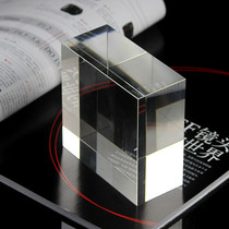 Customize the various specifications Crystal base crystal square body crystal brick inner engraving K9 crystal white embryo spot