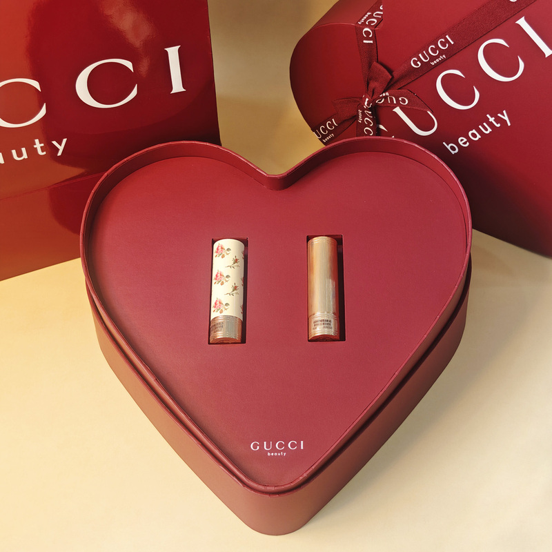 Domestic Gucci Two-Tone Lipstick Gift Set 505 217 Qixi Valentine's Day Birthday Gift Set 25