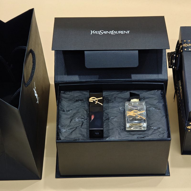 Ysl Saint Laurent Little Gold Bar Lipstick Black Tube Lip Glaze 416 610 1936 Eau De Liberty Perfume Gift Set Ysl Saint Laurent Little Gold Bar Lipstick Black Tube Lip Glaze 416 610 1936 Eau De Liberty Perfume Gift Set