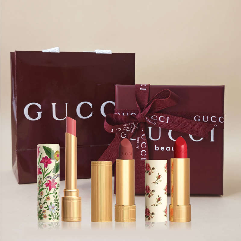 Domestic Store Gucci Lipstick 505 Floral Thin Tube 208 217 Floral 25 Chinese Valentine's Day Gift Box