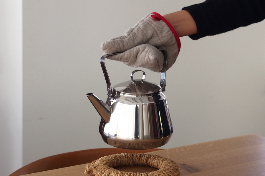 Pure hemp handicraft｜Nordic Lino e Lina square insulation glove pad with dual - use original hemp single - color