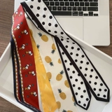 Повязка на голову, ретро резинка для волос, брендовый аксессуар для волос, шейный платок с бантиком, французский стиль