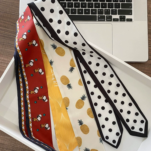 Повязка на голову, ретро резинка для волос, брендовый аксессуар для волос, шейный платок с бантиком, французский стиль