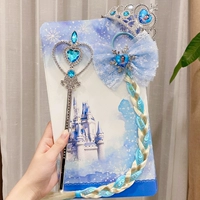 Синий комплект для принцессы, со снежинками, 3 шт