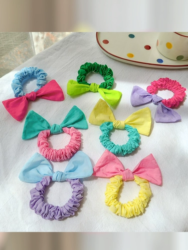 Детская резинка для волос, милый аксессуар для волос с бантиком, заколка для волос