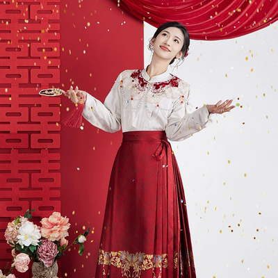 星河汉歌妆花马面裙2024秋冬新款