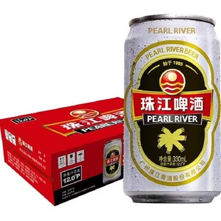 珠江啤酒12度经典珠江330ml*24罐